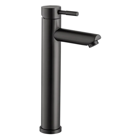 Смеситель для умывальника MIXXUS SUS-001-HIGH GRAPHITE из нерж. стали SUS304, высокий (MI5905)