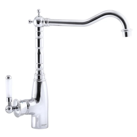 Кухонный смеситель MIXXUS Premium Vintage 011 с высоким изливом и хромированным покрытием (MI2852)