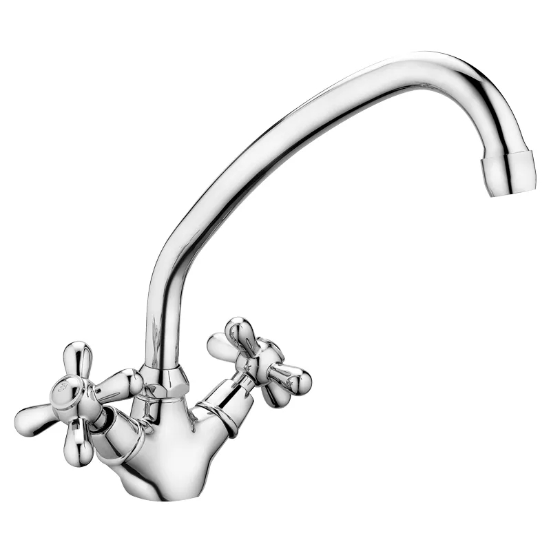 Смеситель для кухни Haiba DOMINOX 271, надежный хромированный с высоким изливом 26 см (HB0078) Смеситель для кухни Haiba DOMINOX 271, надежный хромированный с высоким изливом 26 см (HB0078)