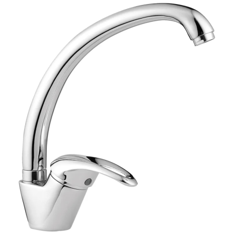 Смеситель для кухни HAIBA LUXOR 011 (HB0239) с высоким гусаком и чёрным покрытием (HB0239)