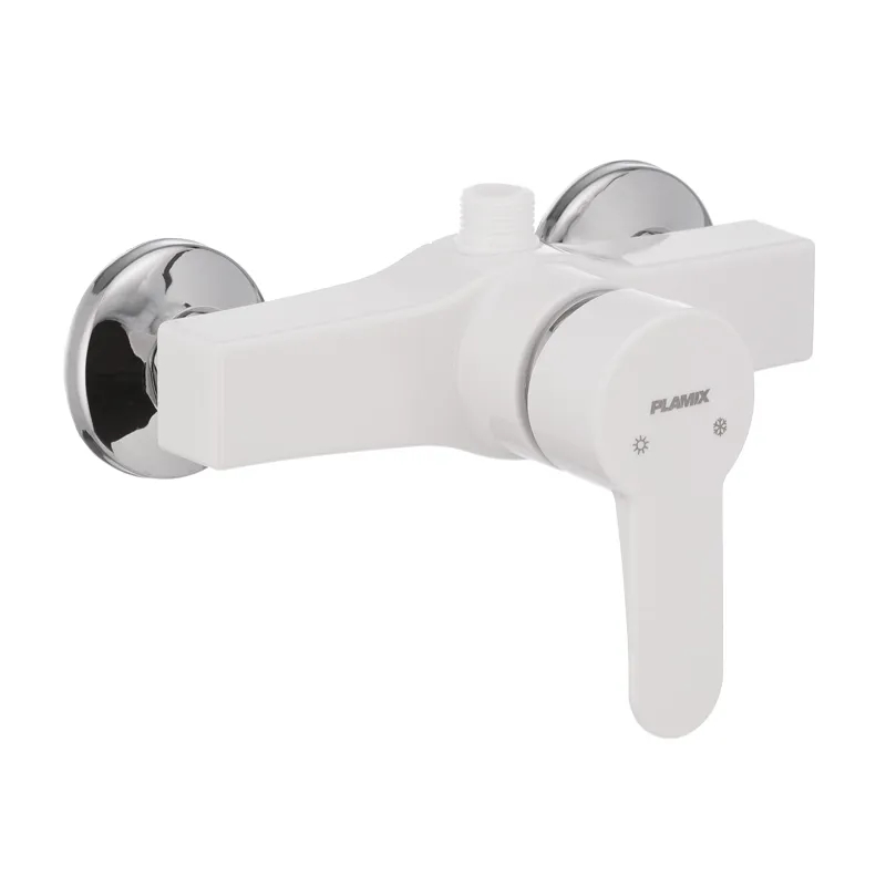 Змішувач для душу PLAMIX Mario-003 White, однорукий, 40 мм, без шланга і лійки. (PM0011) Змішувач для душу PLAMIX Mario-003 White, однорукий, 40 мм, без шланга і лійки. (PM0011)