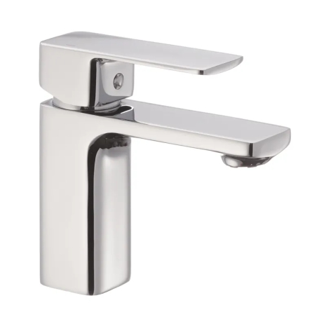 Смеситель для умывальника Haiba KUBUS 001 (HB0792) хром, гибкая подводка, 90° C (HB0792)