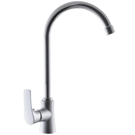 Смеситель для кухни ZERIX FAB-4 (ZX3052), высокий, хром, 330 мм, классический стиль (ZX3052)