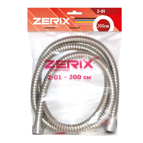 Шланг ZERIX Chr.Z-01 (200 см, хром) для душа и полива, Чехия (ZX0200) Шланг ZERIX Chr.Z-01 (200 см, хром) для душа и полива, Чехия (ZX0200)