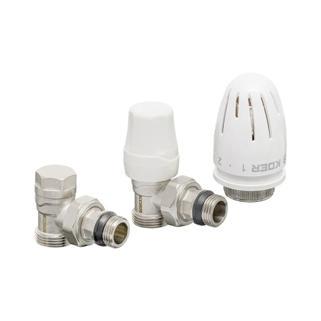 Комплект для підключення радіатора KOER SET-14 кутовий з термоголовкою 1/2"x3/4" 100°C (KR3178) Комплект для підключення радіатора KOER SET-14 кутовий з термоголовкою 1/2"x3/4" 100°C (KR3178)
