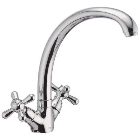 Смеситель для кухни Haiba DOMINOX 273 (HB0085) с высоким изливом и хромированным покрытием (HB0085)