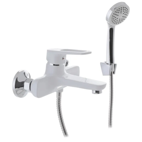 Змішувач для ванни MIXXUS NEVADA 009 EURO Білий з коротким виливом 120 мм (MI5800)