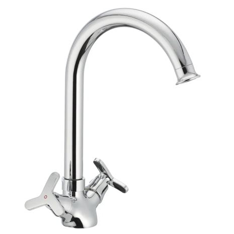 Кухонный смеситель MIXXUS Premium Apollo 275 (MI0607), хром, высокий, с гибкой подводкой (MI0607)