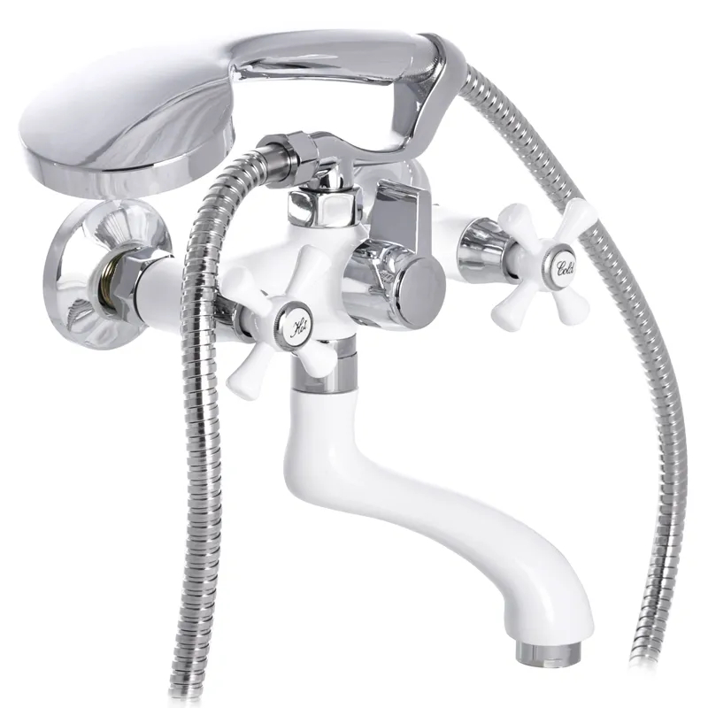 Змішувач для ванни MIXXUS OMEGA 142 WHITE з коротким виливом і краном букса 1/2 дюйма (MI2769) Змішувач для ванни MIXXUS OMEGA 142 WHITE з коротким виливом і краном букса 1/2 дюйма (MI2769)