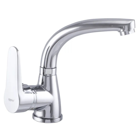 Смеситель для умывальника ZERIX SOP1 146 (ZX0189) хром, гибкая подводка 180мм (ZX0189)