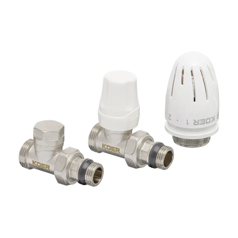 Комплект для підключення радіатора KOER SET-15 з термоголовкою 1/2"x3/4" (латунь) (KR3180) Комплект для підключення радіатора KOER SET-15 з термоголовкою 1/2"x3/4" (латунь) (KR3180)