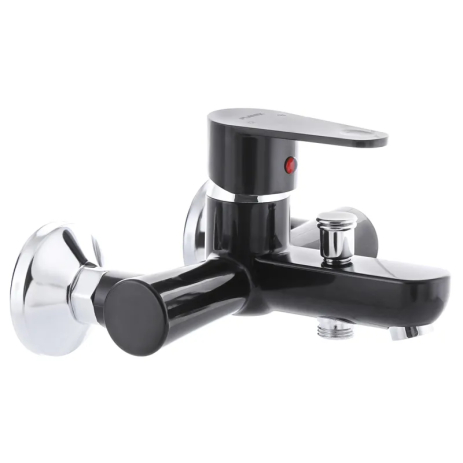 Змішувач для ванни PLAMIX VEGA-009 чорний, короткий вилив, ABS-пластик (PM0574) Змішувач для ванни PLAMIX VEGA-009 чорний, короткий вилив, ABS-пластик (PM0574)