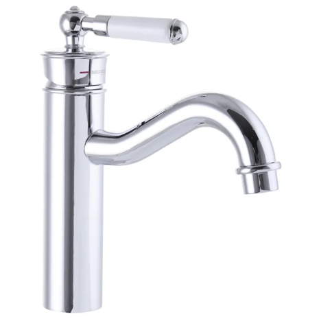 Смеситель для умывальника MIXXUS PREMIUM VINTAGE 001-B, хром, гибкая подводка, 210 мм (MI2850)
