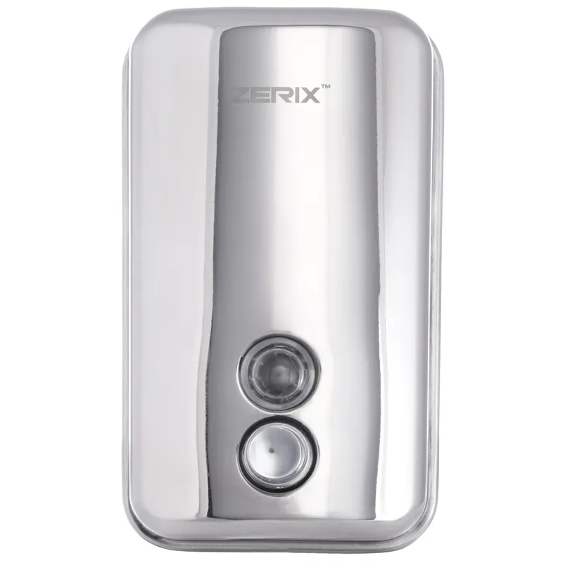 Дозатор для рідкого мила ZERIX D-800-SUS настінний, сталевий, 0,8 л, Чехія (ZX3246) Дозатор для рідкого мила ZERIX D-800-SUS настінний, сталевий, 0,8 л, Чехія (ZX3246)