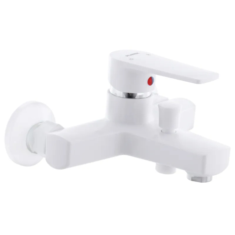 Змішувач для ванни PLAMIX Leo-009 White з коротким виливом, 40 мм, без шланга і лійки (PM0555) Змішувач для ванни PLAMIX Leo-009 White з коротким виливом, 40 мм, без шланга і лійки (PM0555)