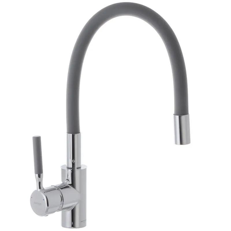 Смеситель для кухни MIXXUS PREMIUM RIO 011 с гибким силиконовым изливом, серый (MI5816) Смеситель для кухни MIXXUS PREMIUM RIO 011 с гибким силиконовым изливом, серый (MI5816)