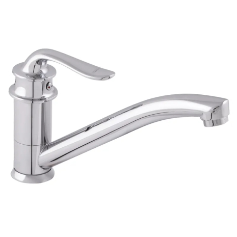 Смеситель для кухни ZERIX Z49219, хромированный, с гибкой подводкой, 1.50 бар (ZX0487)