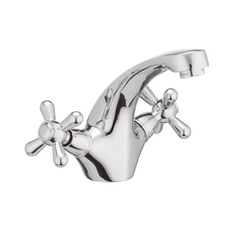 Смеситель для умывальника Haiba DOMINOX 161 (HB0073) с хромированным покрытием и гибкой подводкой (HB0073)