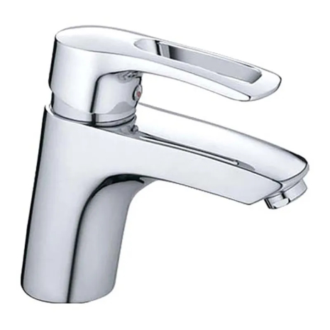 Смеситель для умывальника HAIBA HAMAN 001 (HB0151) хром, 90°C, гибкая подводка (HB0151)