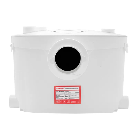 Каналізаційна установка KOER KWC-400 UP, 400 Вт, для унітазу, IPX4 (KP2929)