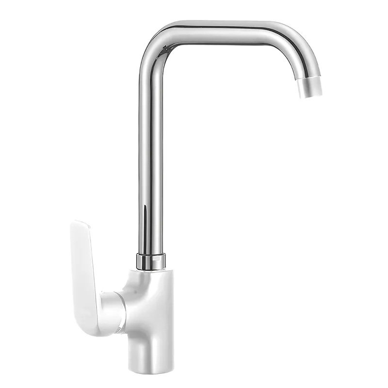 Смеситель для кухни MIXXUS OREGON 014-G NUT Белый, высокий, картридж 35 мм (MI5795) Смеситель для кухни MIXXUS OREGON 014-G NUT Белый, высокий, картридж 35 мм (MI5795)