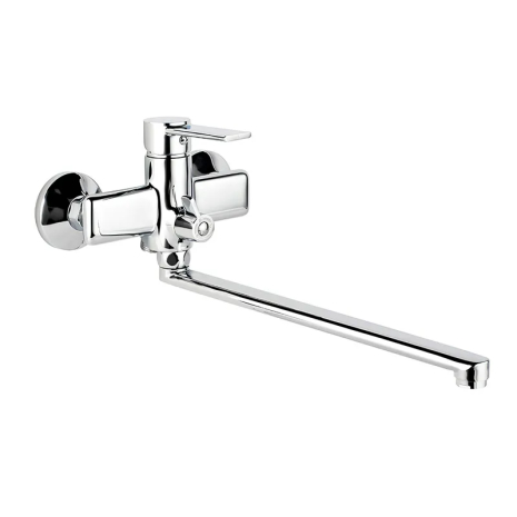 Смеситель для ванны MIXXUS PREMIUM BENEDICT 006 EURO, хром, длинный излив (MI5829)