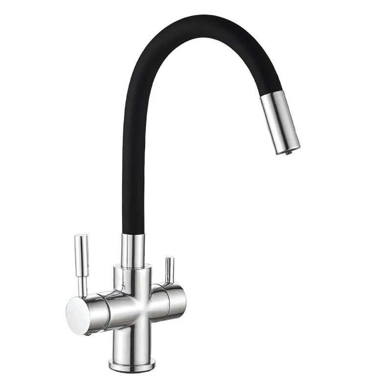 Кухонный смеситель MIXXUS PREMIUM HANS 021 с гибким изливом и выходом для питьевой воды черный (MI5934) Кухонный смеситель MIXXUS PREMIUM HANS 021 с гибким изливом и выходом для питьевой воды черный (MI5934)