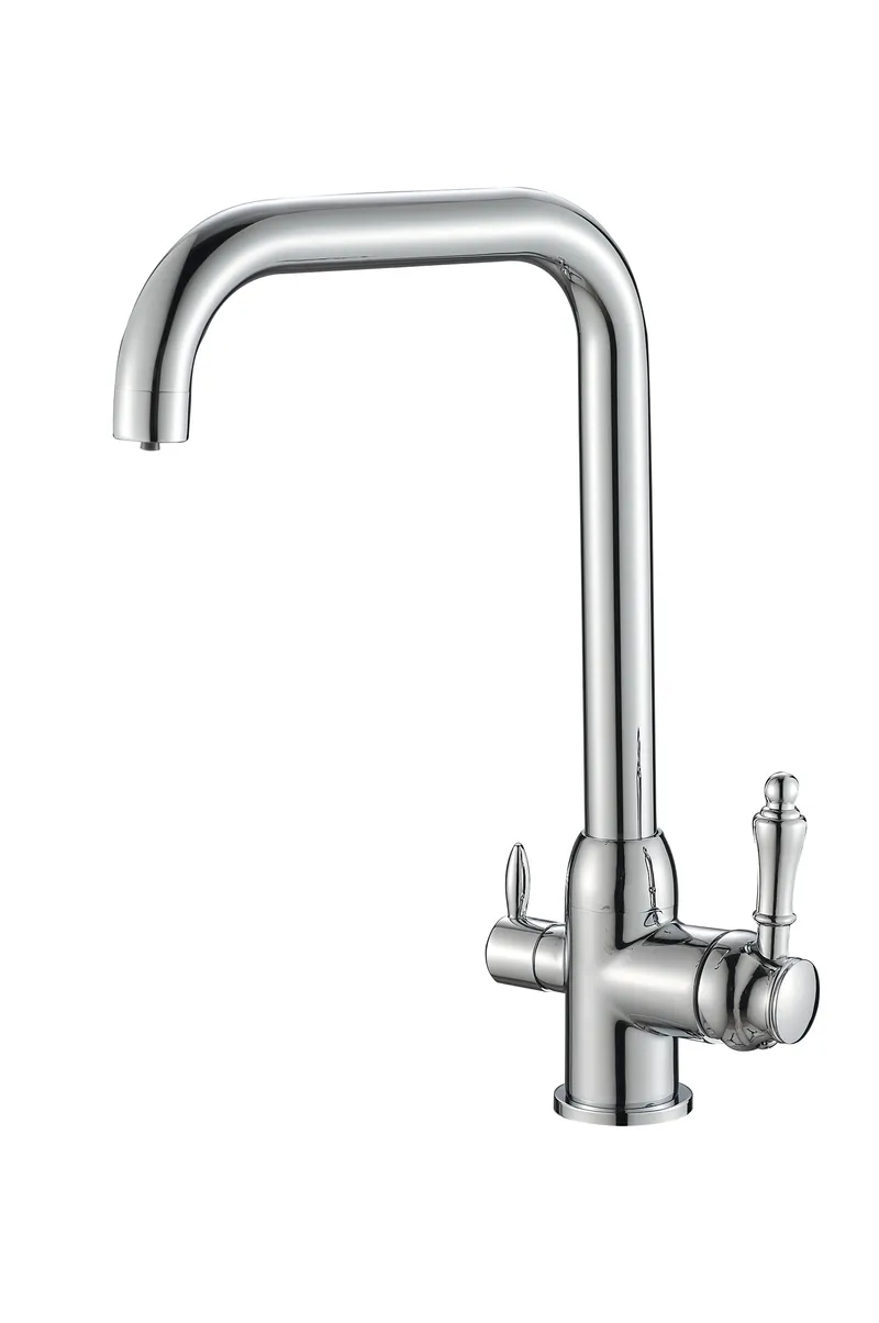 Кухонный смеситель MIXXUS PREMIUM ATRIO 021 с двумя кранами и выходом для питьевой воды, хром (MI5933) Кухонный смеситель MIXXUS PREMIUM ATRIO 021 с двумя кранами и выходом для питьевой воды, хром (MI5933)