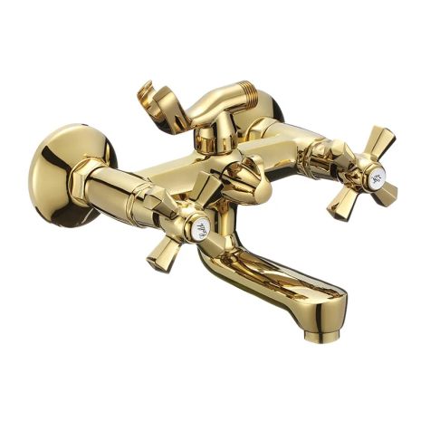 Змішувач для ванни MIXXUS PREMIUM RETRO GOLD-142, короткий вилив, золотисте покриття (MI5850) Змішувач для ванни MIXXUS PREMIUM RETRO GOLD-142, короткий вилив, золотисте покриття (MI5850)