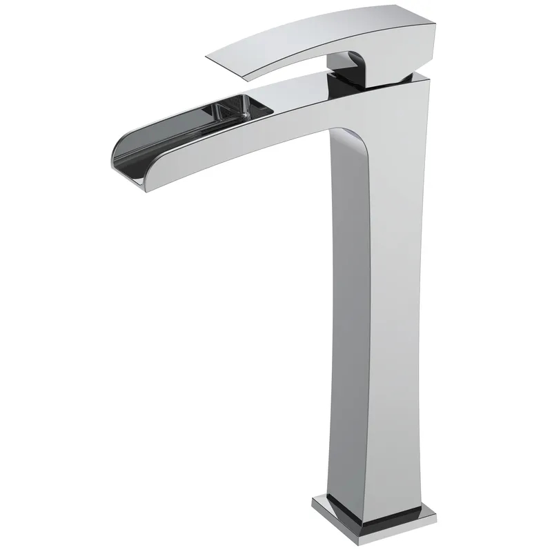 Смеситель для умывальника KOER KB-15007-01 с высоким водопадом (хром) 334 мм (KR3448) Смеситель для умывальника KOER KB-15007-01 с высоким водопадом (хром) 334 мм (KR3448)