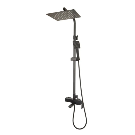 Душевая колонна KOER KB-56009-05 черная со смесителем, 3 режима, латунь (KR3507) Душевая колонна KOER KB-56009-05 черная со смесителем, 3 режима, латунь (KR3507)