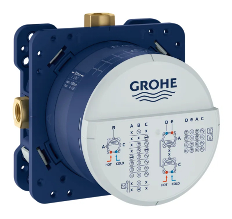 Універсальна вбудована частина Grohe Rapido SmartBox 35600000 для душових систем (35600000)