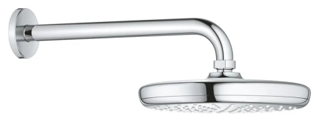 Верхній душ Grohe New Tempesta Classic з хромованим покриттям та кріпленням (26411000)