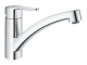 Смеситель для кухни Grohe BauEco с низким изливом и поворотным изливом, хромированный (31680000) Смеситель для кухни Grohe BauEco с низким изливом и поворотным изливом, хромированный (31680000)