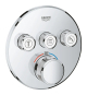 Термостат прихованого монтажу Grohe Grohtherm SmartControl 29121000, хром, на 3 споживача (29121000)
