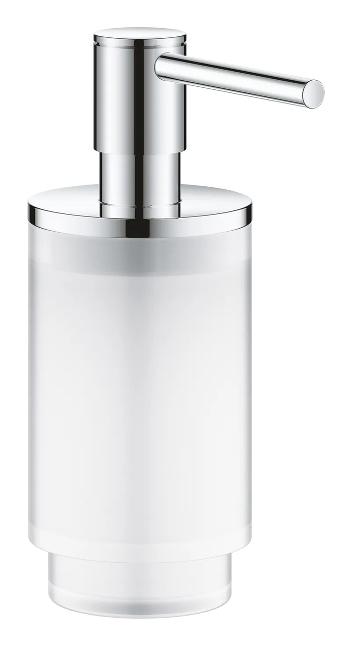 Дозатор рідкого мила настінний GROHE Selection, матовий, 0.13 л, хромований (41028000) Дозатор рідкого мила настінний GROHE Selection, матовий, 0.13 л, хромований (41028000)