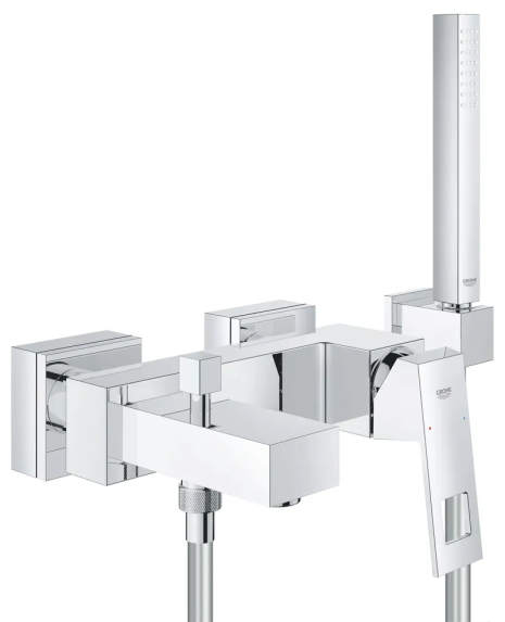 Змішувач для ванни Grohe Eurocube одноважільний, квадратний, хром, 180 мм (23141000) Змішувач для ванни Grohe Eurocube одноважільний, квадратний, хром, 180 мм (23141000)