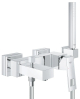 Смеситель для ванны Grohe Eurocube однорычажный, квадратный, хром, 180 мм (23141000)