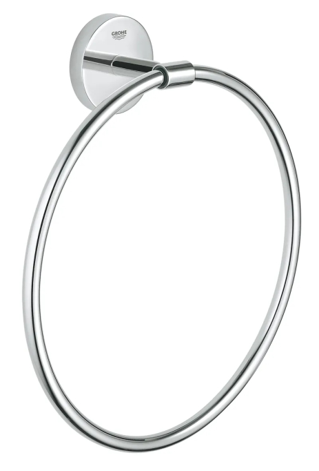 Кільце для рушника GROHE Bau Cosmopolitan з хромованим покриттям, настінне (40460001) Кільце для рушника GROHE Bau Cosmopolitan з хромованим покриттям, настінне (40460001)