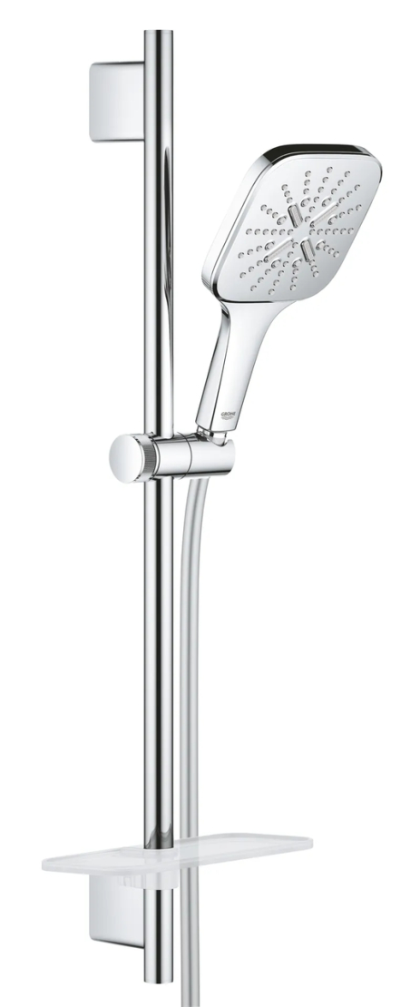 Душевой гарнитур Grohe Rainshower SmartActive с штангой, 3 режима струи, хром (26583000)