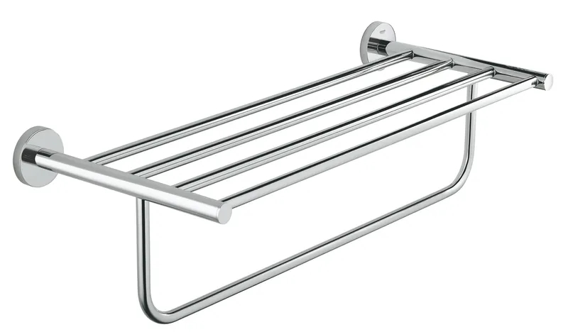 Поличка для рушників Grohe Bau Cosmopolitan Neutral, хром, настінна, 564 мм (40462001) Поличка для рушників Grohe Bau Cosmopolitan Neutral, хром, настінна, 564 мм (40462001)