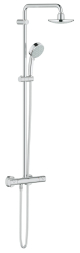 Душова система з термостатом Grohe New Tempesta Cosmop, хром, 2 режими (27922000)