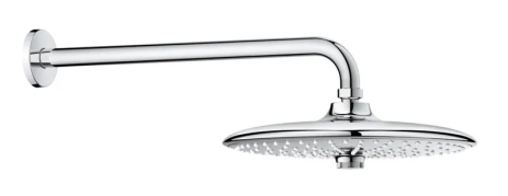 Верхній душ Grohe Euphoria з настінним кронштейном, хром, 26458000, SpeedClean (26458000)