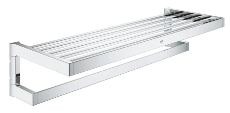 Поличка для рушників GROHE Selection Cube, хромована, настінна, 120x600x200 мм (40804000)
