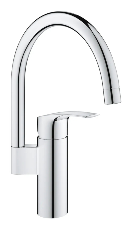 Смеситель для кухни Grohe Eurosmart New, хромированный, однорычажный, 339 мм (33202003)