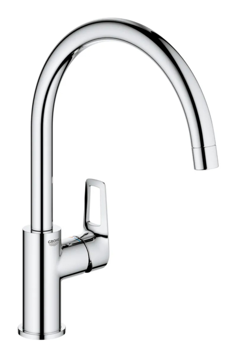 Смеситель для кухни Grohe BauLoop New с высоким изливом, хромированный, 332 мм (31232001)