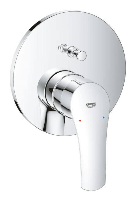 Смеситель скрытого монтажа GROHE Eurosmart New для ванной на 2 потребителя, хром (24043003)