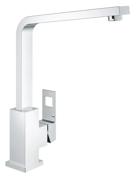 Смеситель для кухни Grohe Eurocube хромированный, однорычажный, высокий гусак 309 мм (31255000)