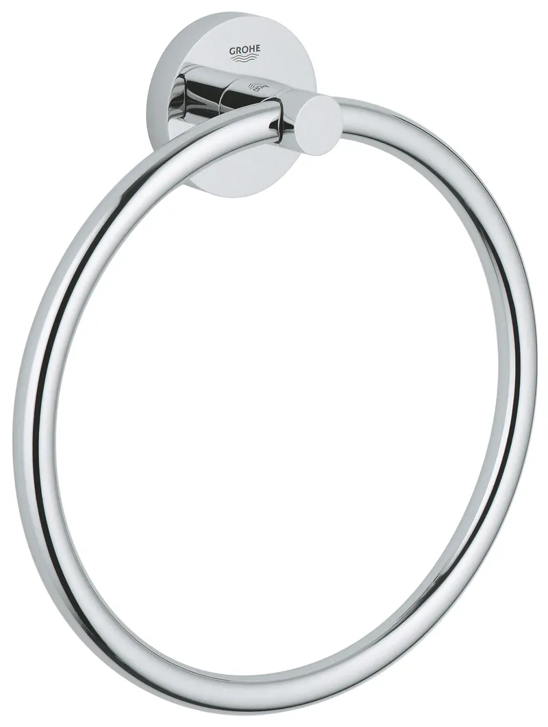 Кільце для рушника GROHE Essentials New, хром, настінне, стильний дизайн (40365001) Кільце для рушника GROHE Essentials New, хром, настінне, стильний дизайн (40365001)