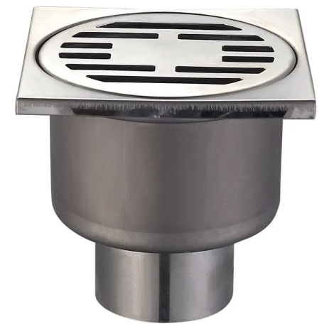 Душевой трап CHAMPION DRAIN-01 из нержавеющей стали 100x100мм (прямой отвод) (CH6146) Душевой трап CHAMPION DRAIN-01 из нержавеющей стали 100x100мм (прямой отвод) (CH6146)